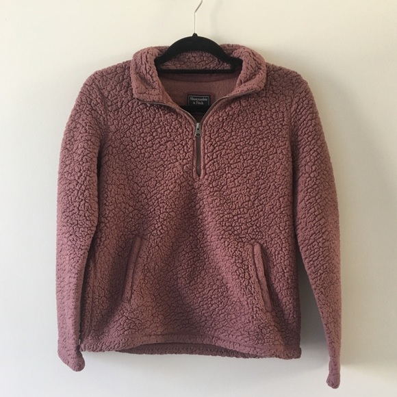 Abercrombie & Fitch Tops - Maroon Sherpa